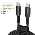 Toocki Haoyue woven braided USB fast charge cable in blue with aluminium connectors.