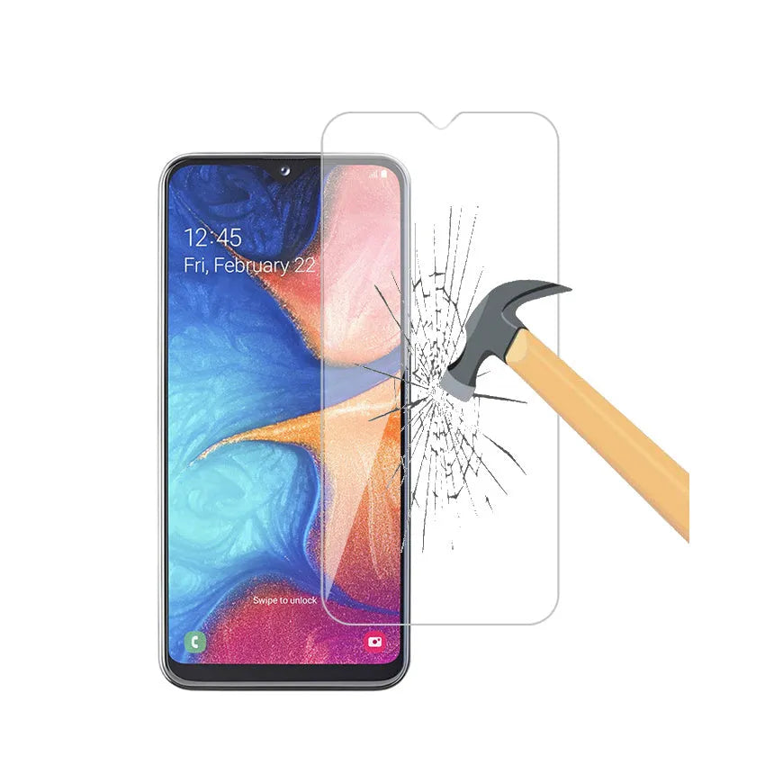 Tempered glass screen protector for Samsung Galaxy A20e, 2 pack, anti-scratch, anti-fingerprint, anti-reflective front film