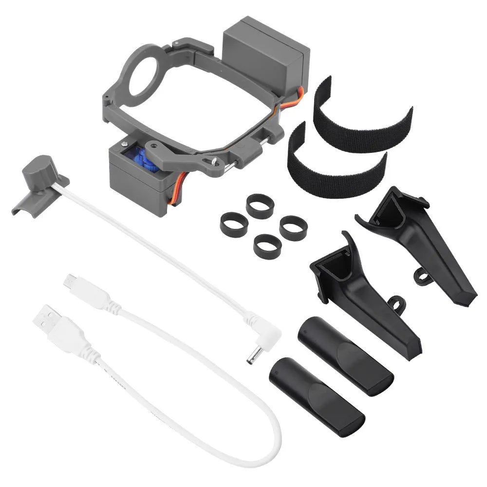 DJI Mavic 2 airdrop thrower in grey ABS with bottom tripod and release mechanism