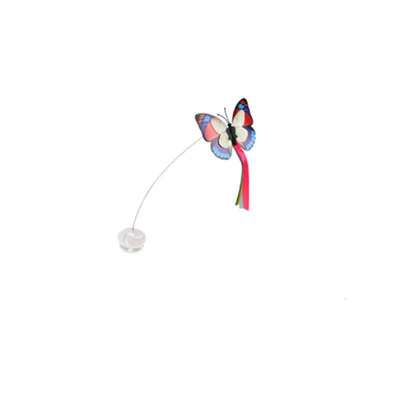 Educational cat toy in white made from ABS PC and steel wire, dimensions 18.5cm x 20cm x 8cm
