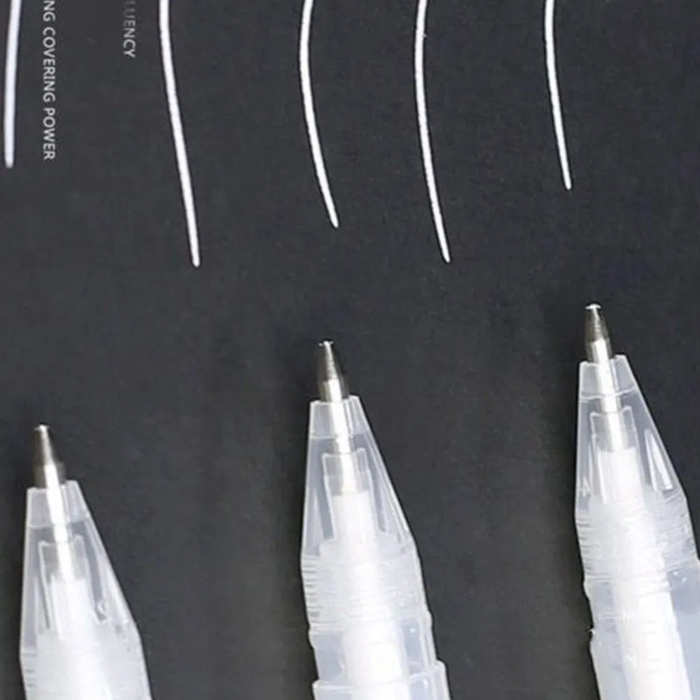 Touchnew highlight pen with 0.8mm tip for black card decoration in golden, silver or white