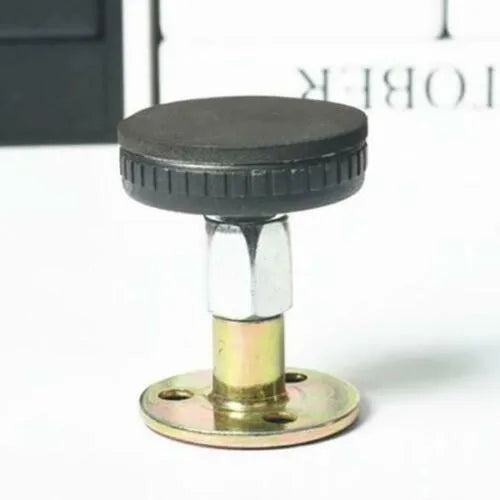 Adjustable threaded bed frame anti-shake tool with EVA pad, metal stabiliser for headboard and wall protection