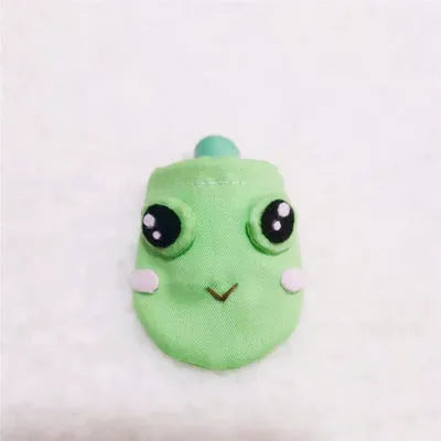 Pet hamster wearing a bunny costume in a cute style, showing the thin fabric design