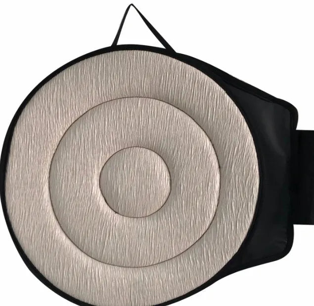 360 degree rotation seat cushion, 40cm round swivel mobility aid with non-slip backing in red, black, grey, wine red, coffee or beige
