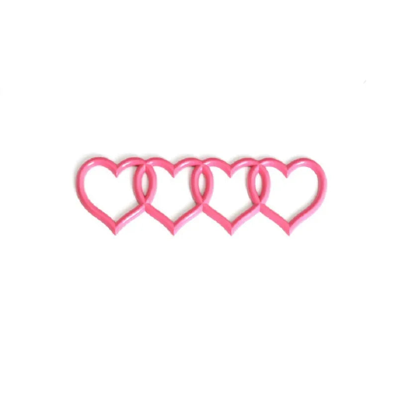Love heart body sticker with four-ring tail design 22 cm length