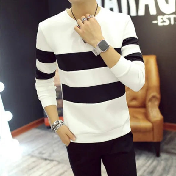 Milk silk long sleeve stitching bottoming shirt in white, loose fit, printed letters, women's casual top