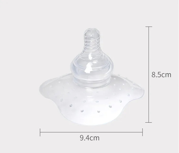 Nipple protector for breastfeeding help with flat nipples, weaning, and pain relief.