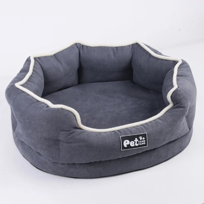 Removable cloth pet bed mattress for cats and dogs, pink blue grey, size S and L