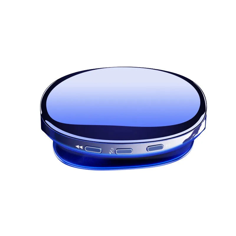Bluetooth MP4 music player in black, blue, or rose gold with OLED display showing music interface