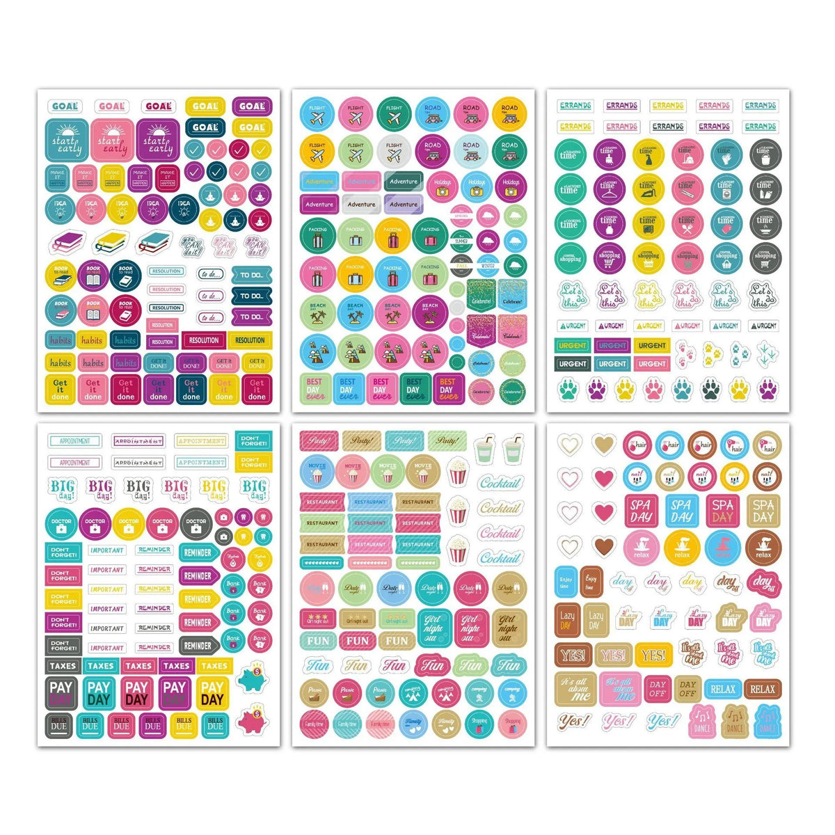 Irregular planning note stickers in Stickers B colour with copper plate sticker material and 0.13mm thickness