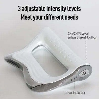 Rectangle natural resin muscle scraping massager board on a plain background.