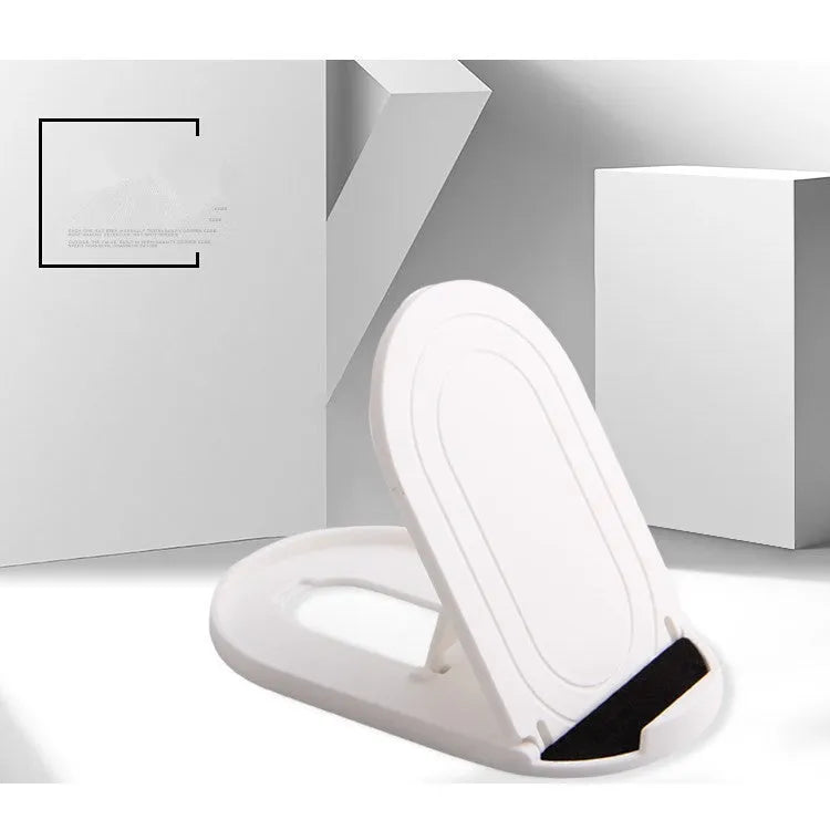 Plastic lazy bracket mobile phone stand in multiple colour options on desk