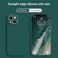 TPU phone case for Apple iPhone 12 to 15 Pro Max in classic black, fall protection shell