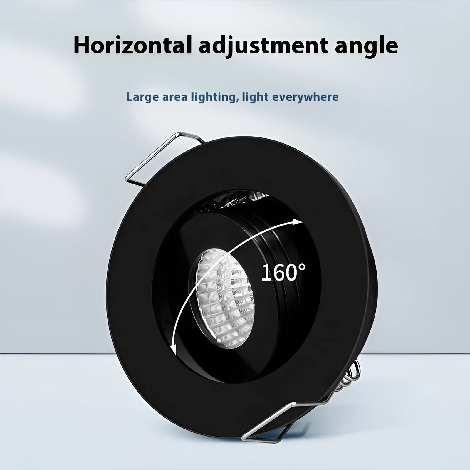 LED mini spotlight embedded concealed in ceiling with aluminium shell and tri-colour dimming