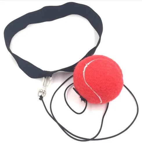 Boxing reflex ball with headband, 105 g soft groove-free punching speed ball for reaction training