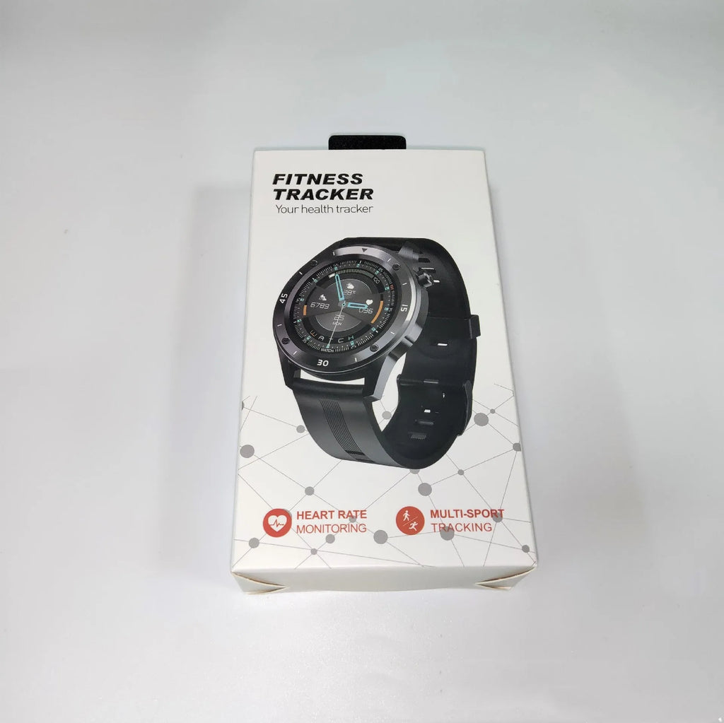 F22 smartwatch with 1.54 inch screen on TPU wrist strap in black, green or red colours