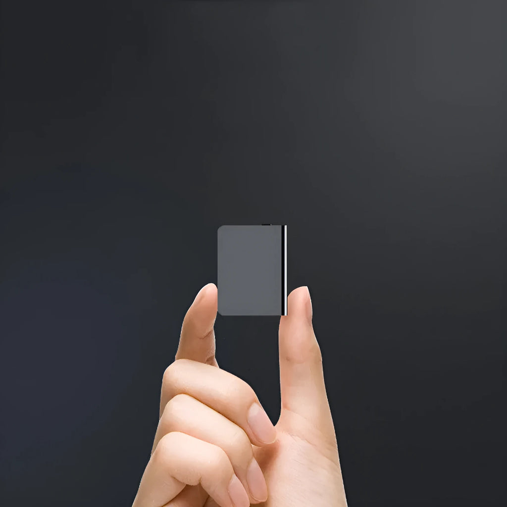 Black high definition noise reduction voice recorder with zinc alloy shell