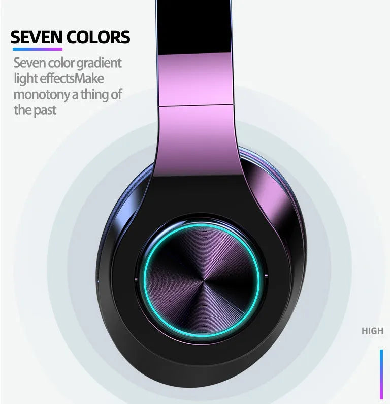 Black T6 wireless Bluetooth headset with over-ear design for music and calls.