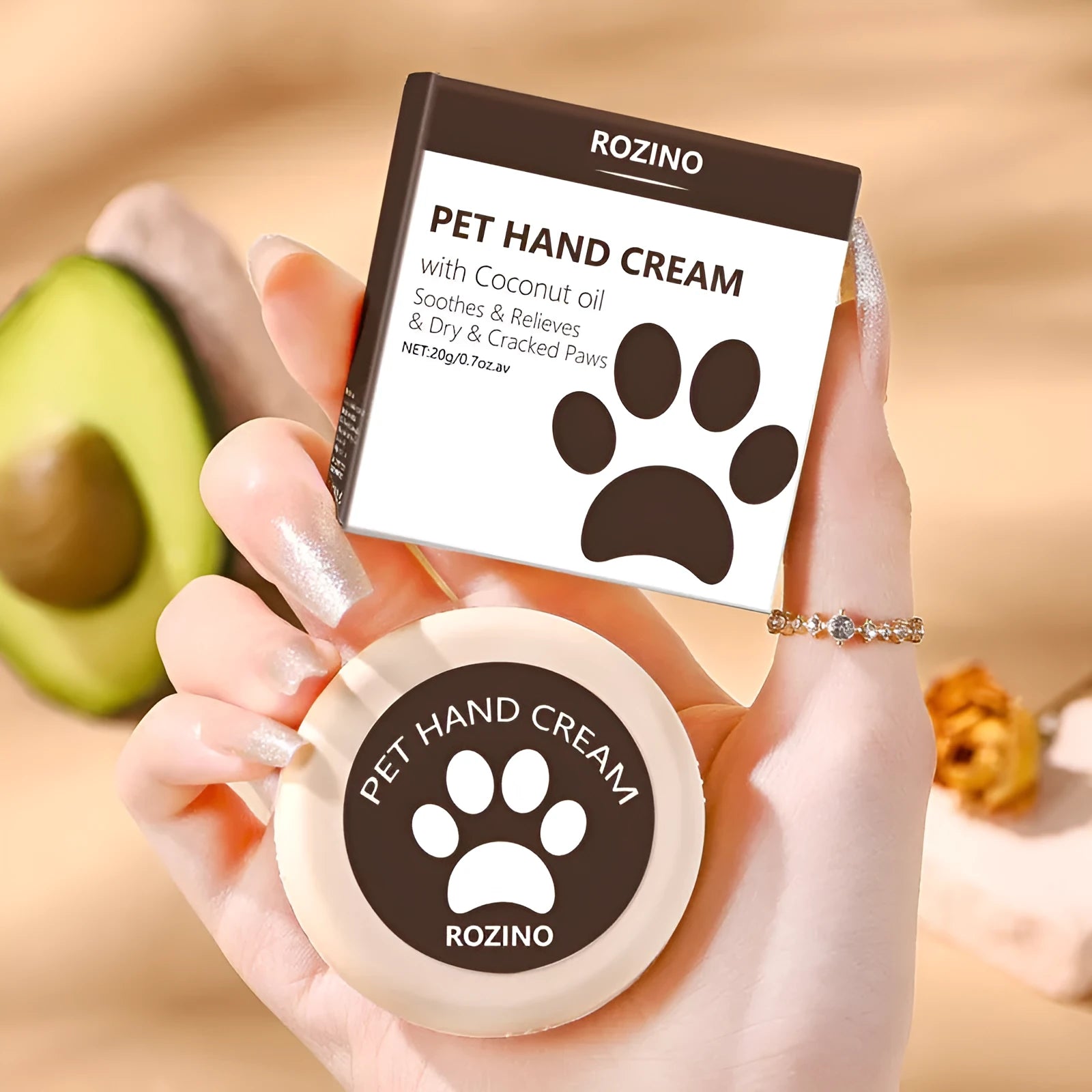20g tube of pet moisturising lotion for dogs and cats with glycerin formula
