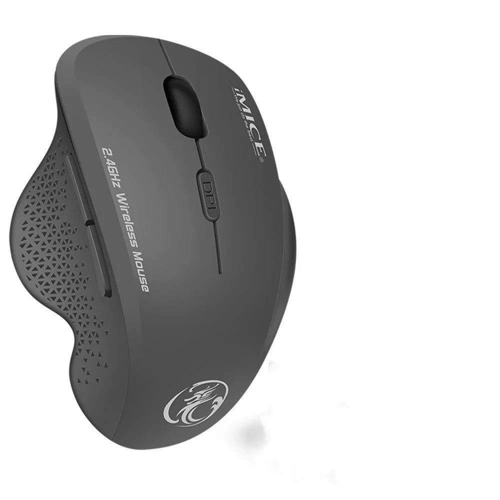 2.4G wireless mouse 6-button gaming mouse for notebook in obsidian black, compact size