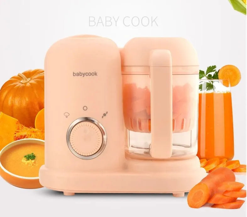 Green or pink baby food processor and steamer blender with 10 litre capacity