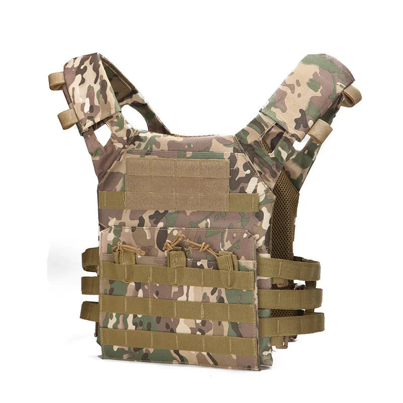 Outdoor tactical vest in ACU colour made from 800D waterproof Oxford fabric