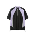 Men's lightweight polyester shirt in black and beige colours showing both long sleeve and short sleeve versions