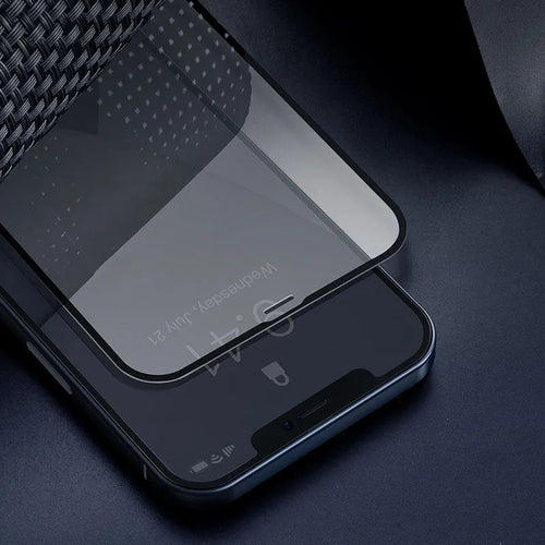 0.23mm non broken edge curved tempered glass screen protector for iPhone 12 Mini in black