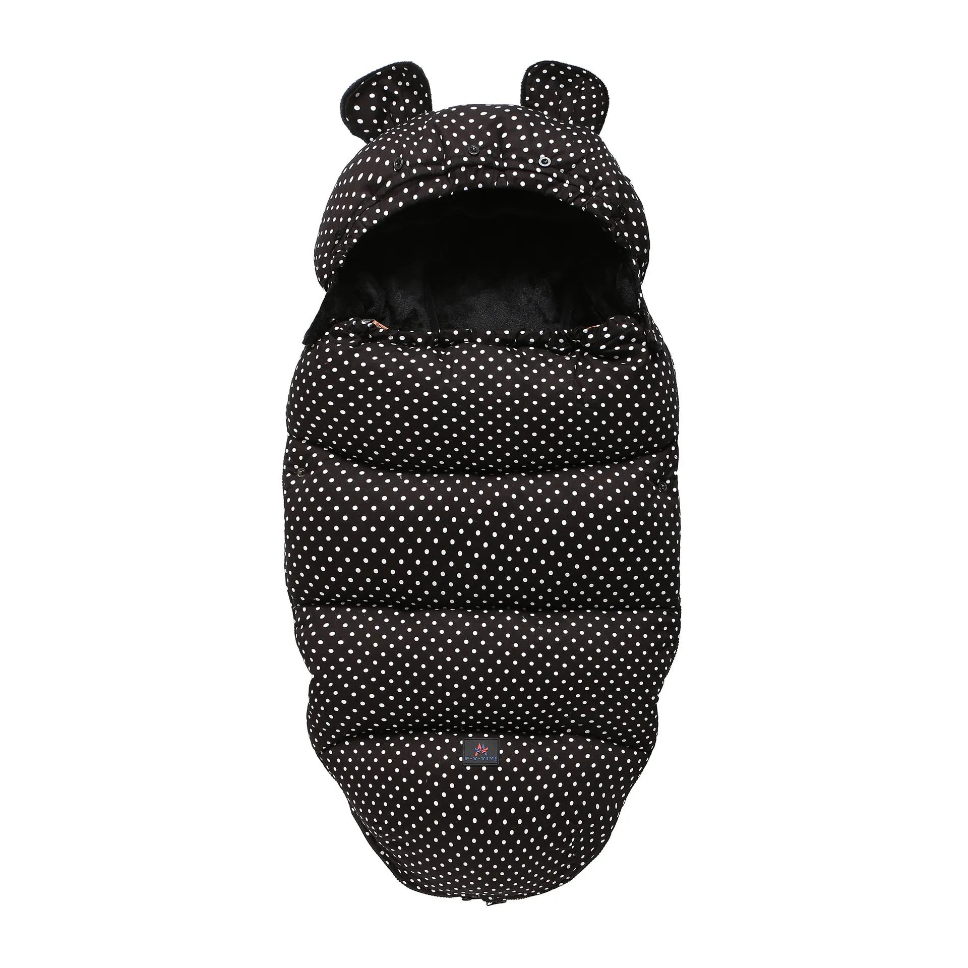 Cotton blend baby stroller sleeping bag in silkworm cocoon design for children aged 1-3 years.