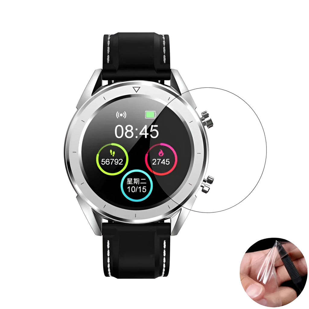Transparent matte screen protector film for Ticwatch2 smart watch in 3-piece pack