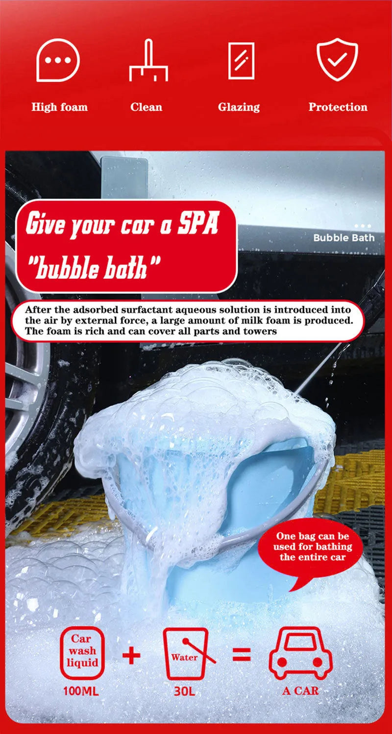 100ml super concentrated car decontamination and polishing cleaner with high foam formula