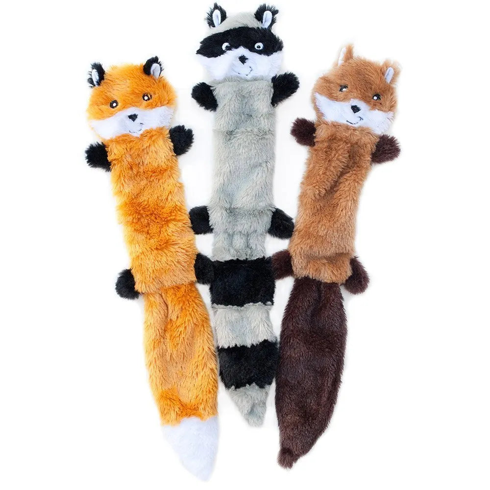 46cm long soft plush pet toy with squeaking mechanism for dogs and cats in various colours