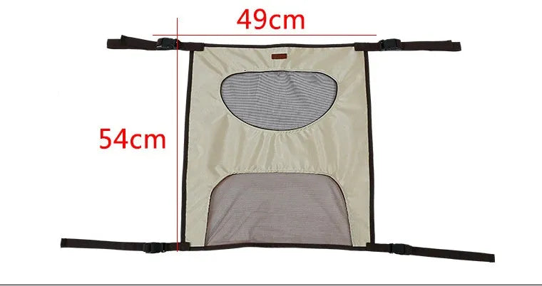 Pet car fence rear seat screen 54x49cm black barrier for dogs in car