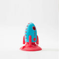 Rocket Dog Toys silicone dog bite toy with molar bumps, 200g weight, pink colour