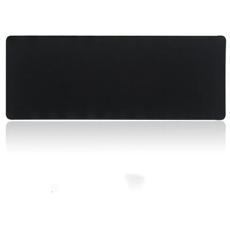 Gaming keyboard pad pure black rubber cloth table mat 30x80cm non-slip edge