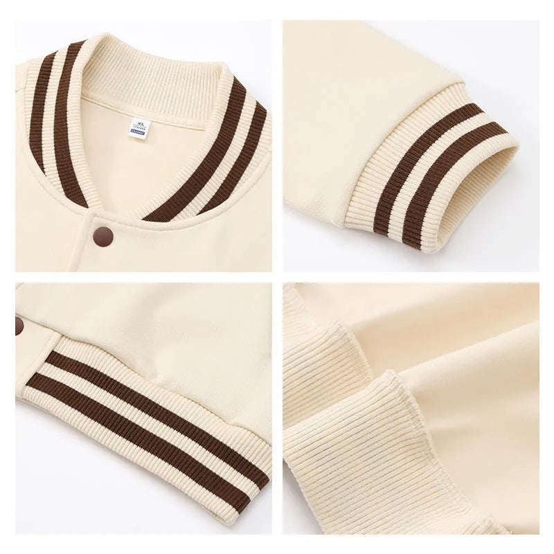 Cotton thickened sports overalls coat for winter, sizes S to 6XL, shown in one of seven colours