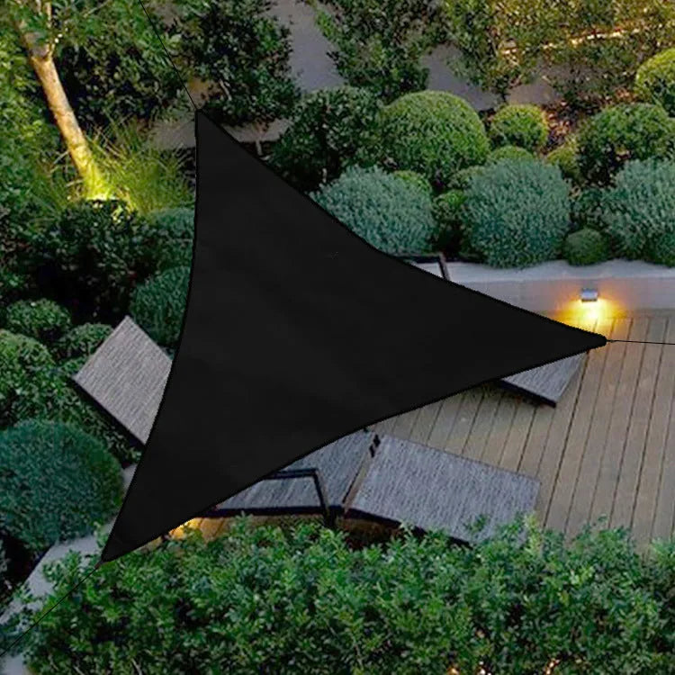 Portable camping awning in Oxford cloth, folding storage, size 4x4x4 metres, blue colour