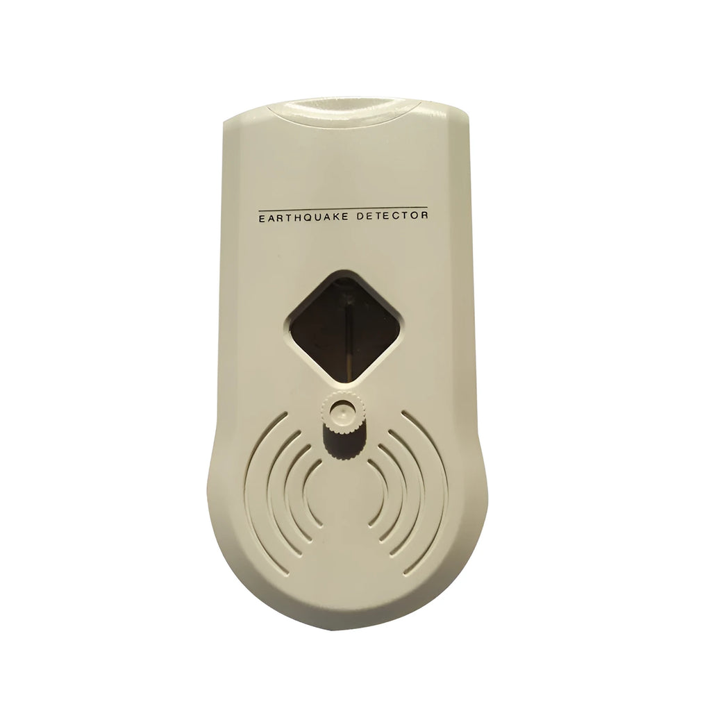 L2000 earthquake alarm detector, a small standalone seismic warning device requiring a 9-volt battery.