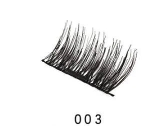 Reusable false eyelashes set with glue and tweezers, strip lashes for makeup and events.