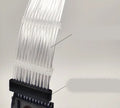 25 cm computer case cable extension with transparent silver-plated wire, light row, and RGB support for PC builds.