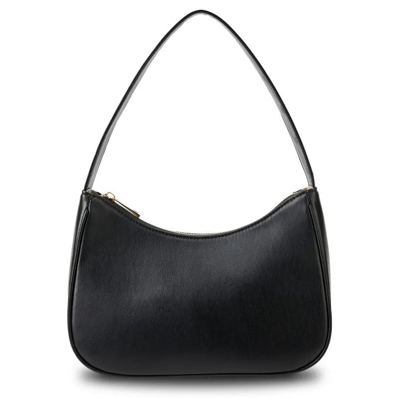 Simple retro waterproof shoulder bag in multiple colour options made from PU material