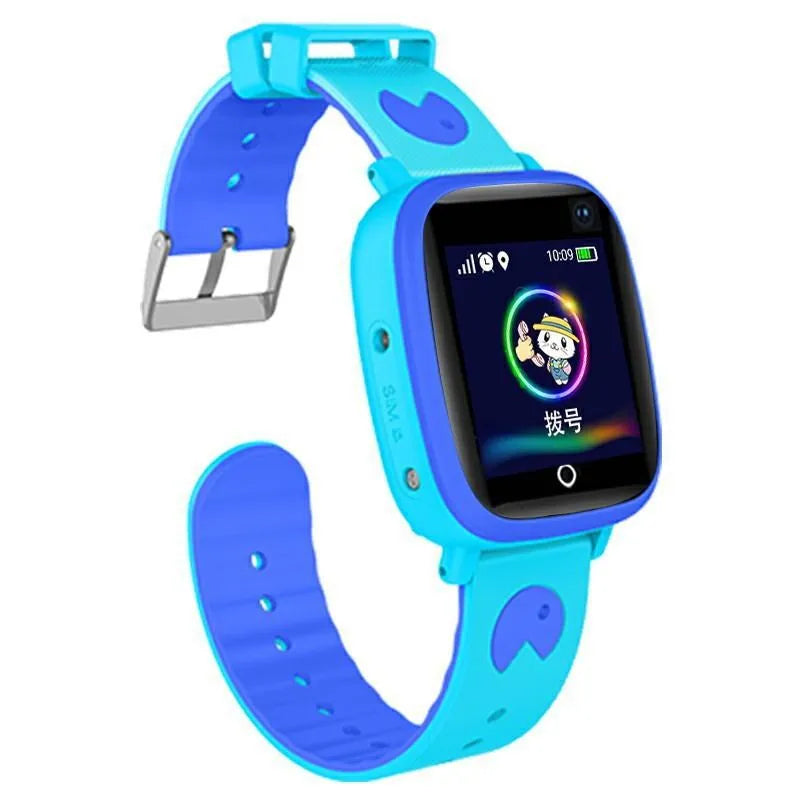 Kids smart watch phone with 1.44-inch touch screen, silicone strap, 8W camera, and 42g weight