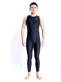 Shark pattern quick-drying sleeveless one-piece swimsuit for women in black and grey