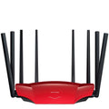 Dual-band wireless router with 4 LAN slots and built-in firewall