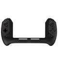 Black wireless gamepad controller for Nintendo Switch with Type-C connector and ergonomic curved grips