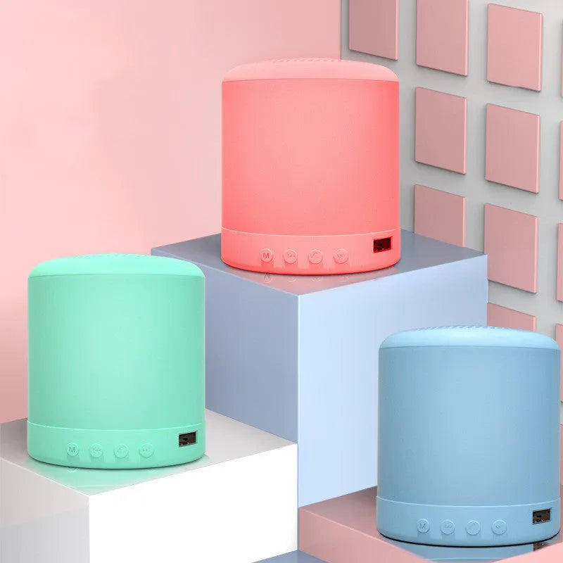 Compact cube-shaped A11 wireless subwoofer speaker in black colour with 62mm dimensions