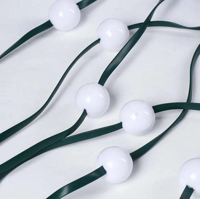 64 LED Christmas tree light string with button control for dimming and colour change functions