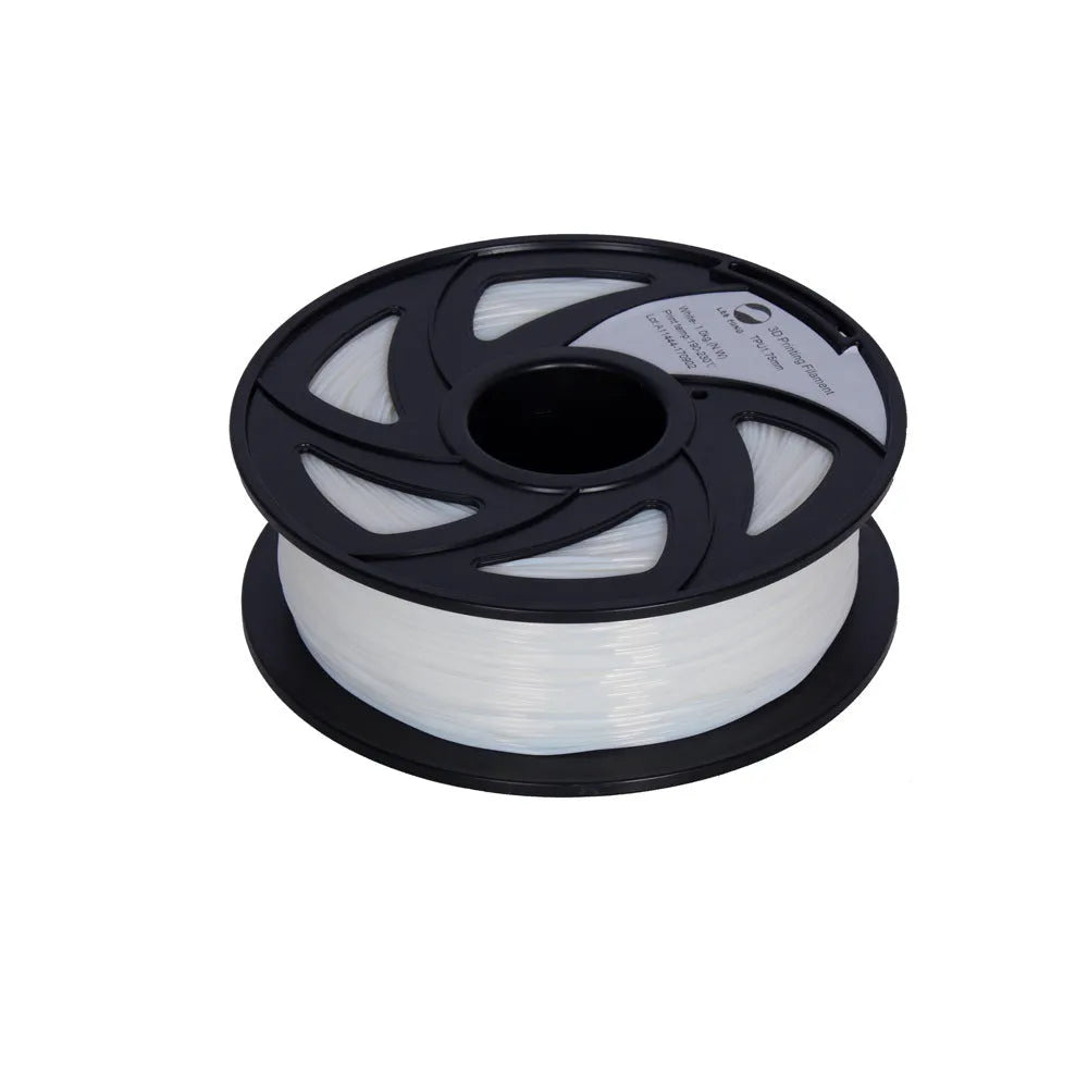 TPU 3D printing filament for rapid prototyping and 3D printing pens, available in black or white