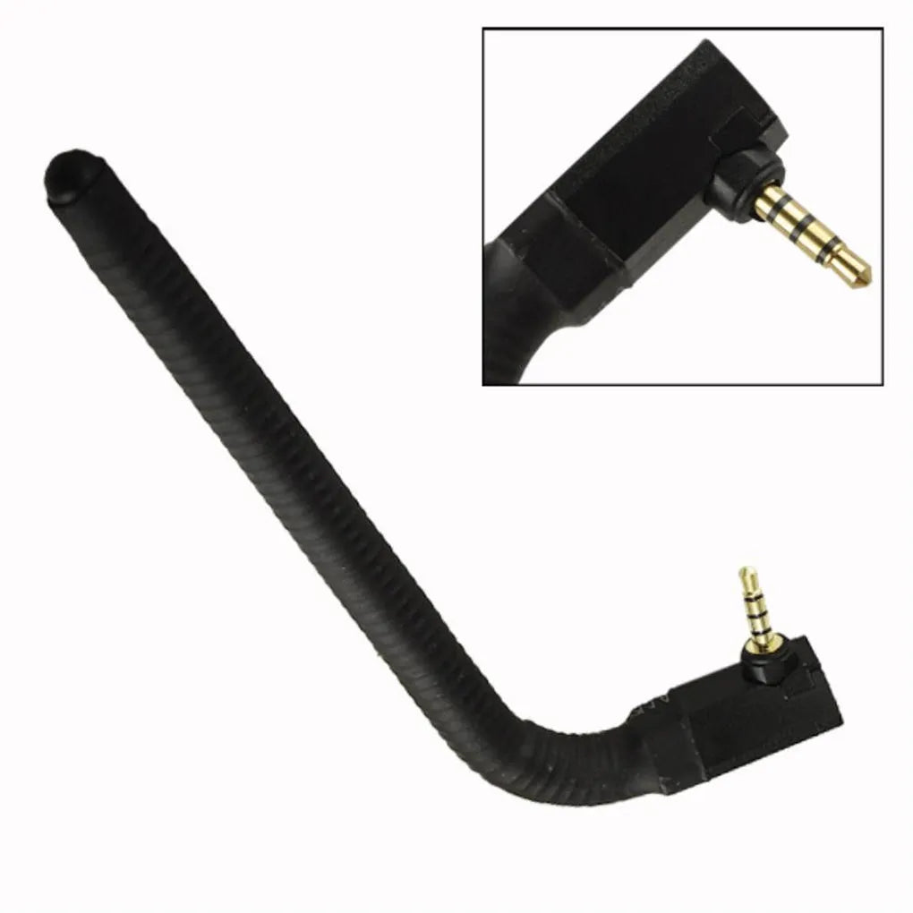 Black mobile phone signal booster antenna with magnetic mounting base, 13.6 cm long for 4G LTE networks