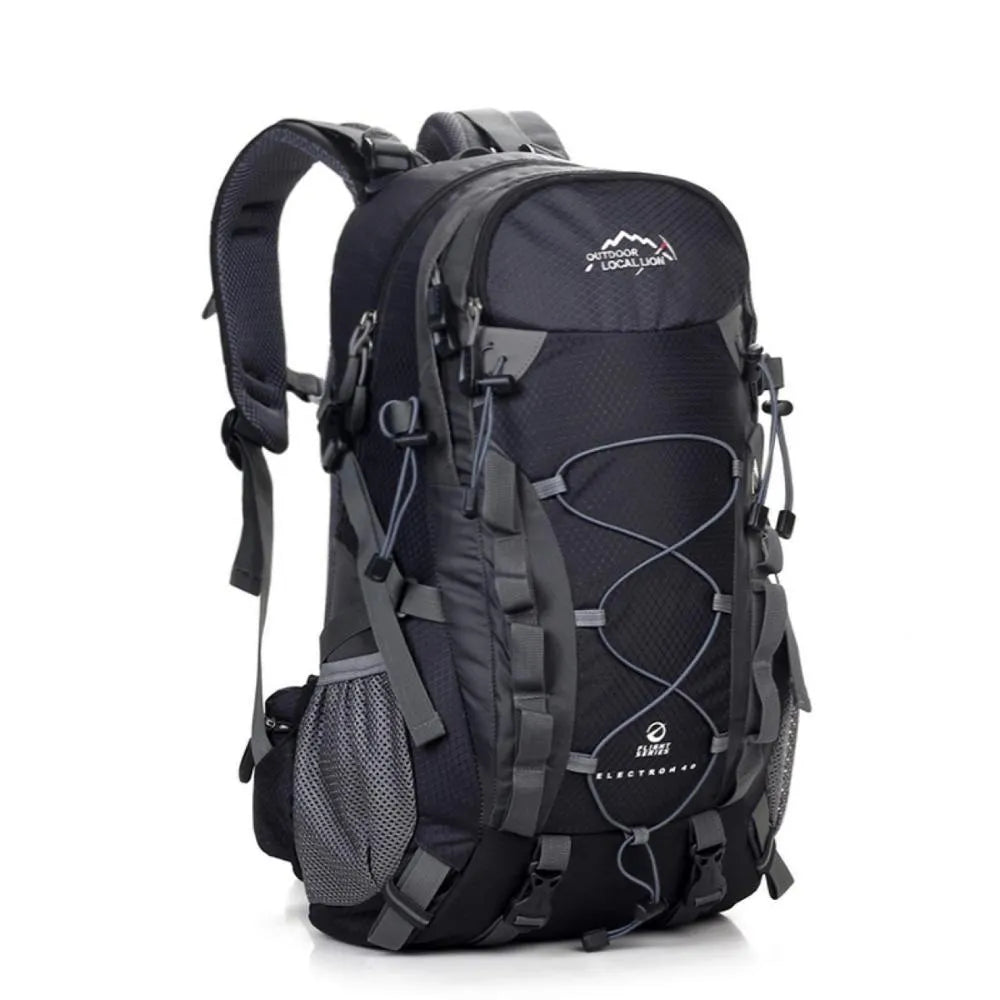 Polyester sports backpack with 32 by 50 by 15cm dimensions and 20-35 litre capacity for outdoor activities